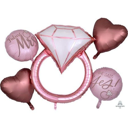 Mayflower Distributing Blush Wedding Balloon Bouquet