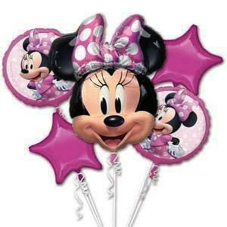 Anagram Minnie Mouse Forever Balloons Bouquet Helium-Compatible