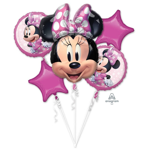 Anagram Minnie Mouse Forever Balloons Bouquet Helium-Compatible