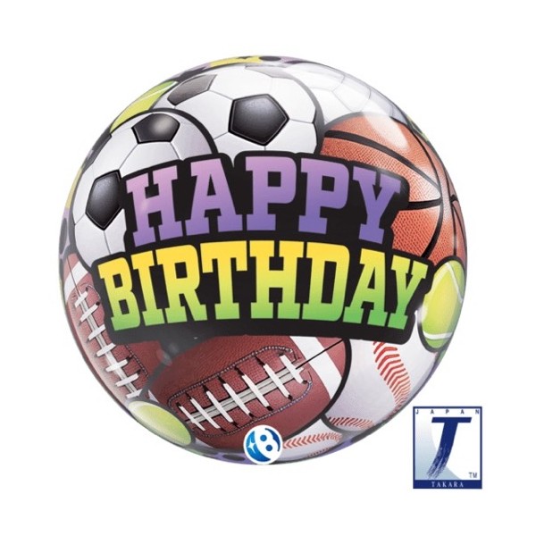 Bubble Balloon Sports Birthday