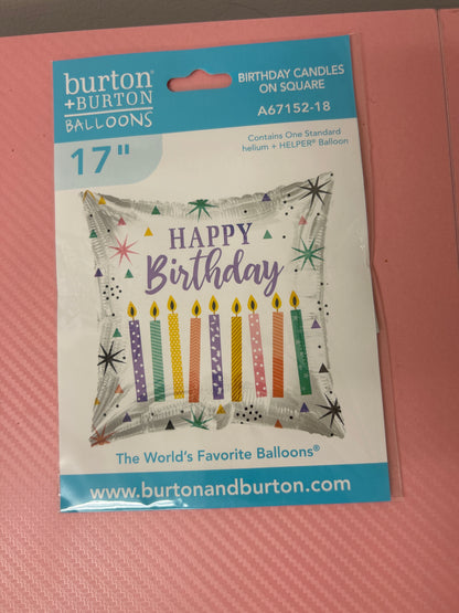 Burton + Burton Birthday Candle Balloon