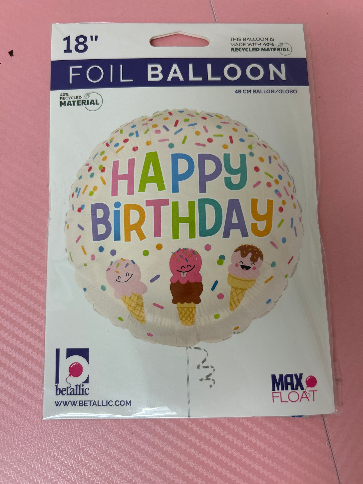 Betallic Happy Birthday Foil Balloon