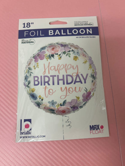 Betallic Birthday Foil Balloon