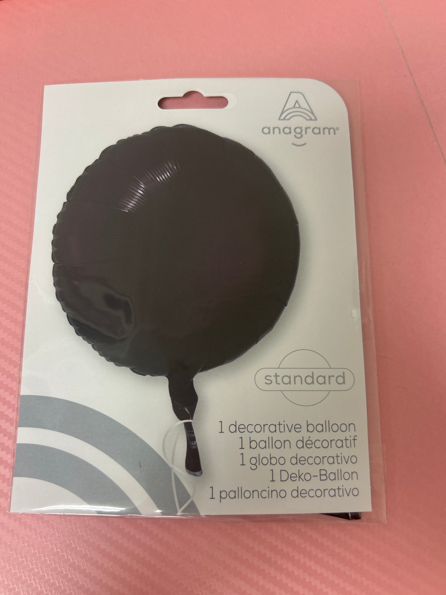 Anagram Black Decorative Balloon
