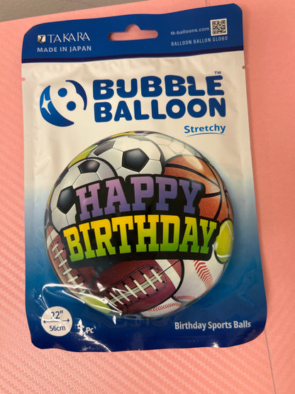 Bubble Balloon Sports Birthday